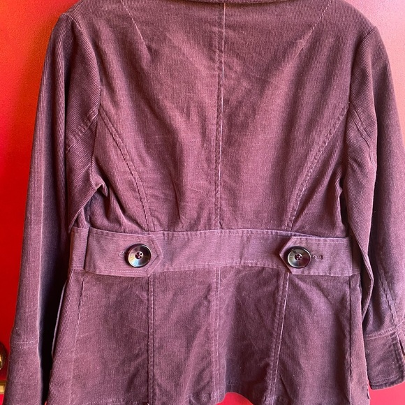 Juniors fun utility/corduroy Jacket in Rich Purple in small - Picture 3 of 4